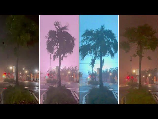 What it looked like as Hurricane Milton made landfall lashing Florida with rain  and wind