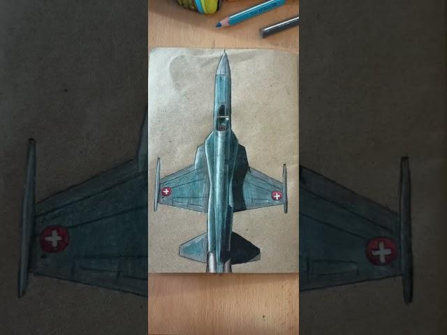 Drawing "F-5E TIGER 2" fighter jet - Drawing Warplanes #1