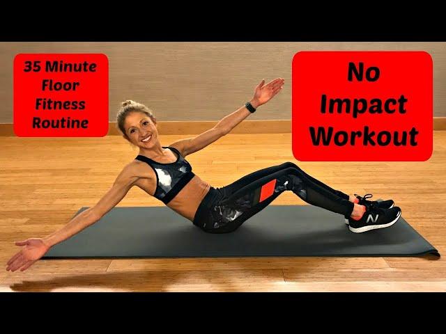 Workout On The Floor With No Impact | Exercise Routine For 35 Minutes On The Floor