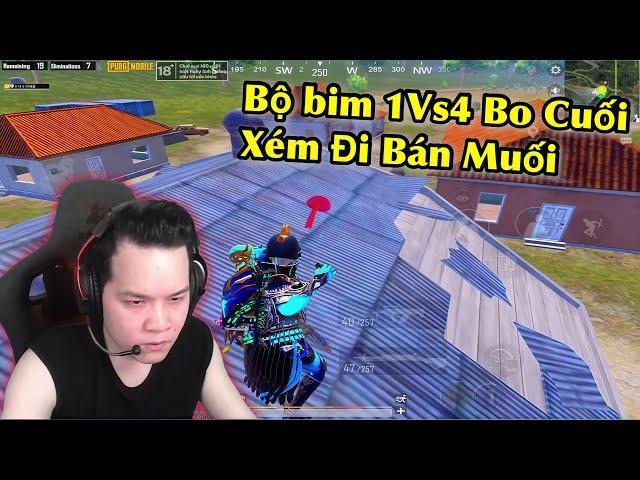 Bộ bim 1Vs4 Bo Cuối Xém Đi Bán Muối | Team Việt Nam Bo Cuối Cực Gắt - PUBG Mobile #việtnam