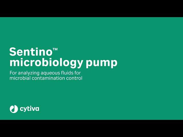 Sentino microbiology pump - Cytiva