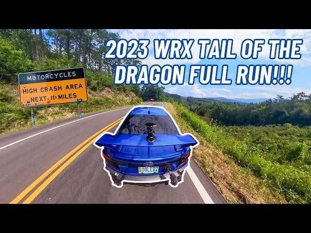 2023 WRX Tail Of The Dragon Touge RAW Insta 360 - Full Run - Shure SM57 Mic'd Up