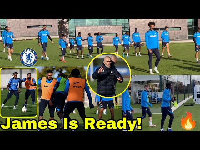 CONFIRMEDREECE JAMES READY FOR LIVERPOOLMAJOR Things Spotted at Chelsea Training,Maresca,Sancho