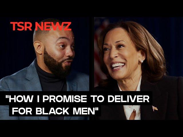 VP Kamala Harris Steps In With Justin Carter To Discuss How She’ll Deliver For Black Men | TSR Newz