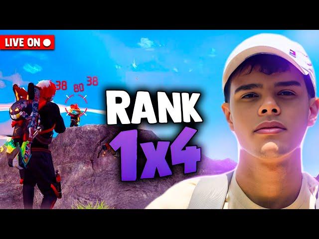 JOGANDO SOLO VS SQUAD NA RANQUEADA?! E ESSA SENSI? FREEFIRE