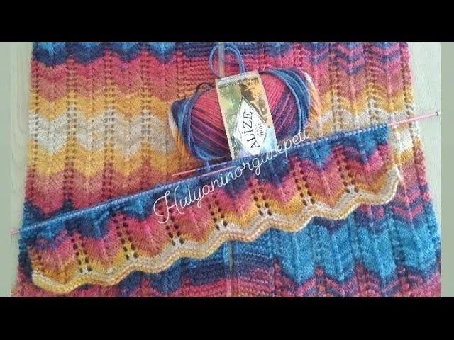 Batik Yelek Örneği Arka Parçanın Yapılışı #pinterest #örgümodelleri #hulyaninorgusepeti