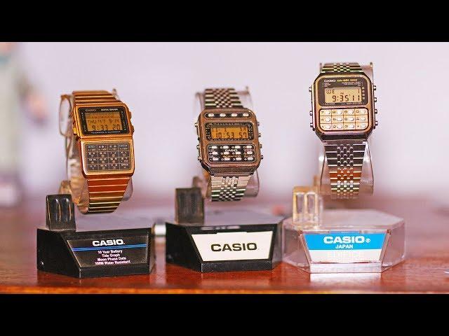 1980's Casio Calculator watches CA-851 CFX-200 DBC-620