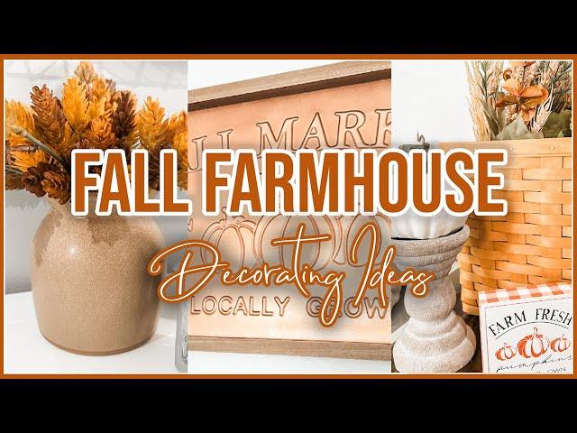 NEW FALL ENTRYWAY DECORATE WITH ME | RUSTIC FALL FARMHOUSE DECOR IDEAS 2024