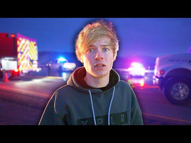 we got in a car crash..