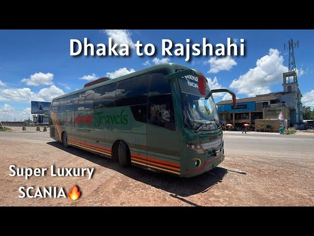 *Bus journey in Bangladesh * Dhaka to Rajshahi | National Travels #scania #travelvlog