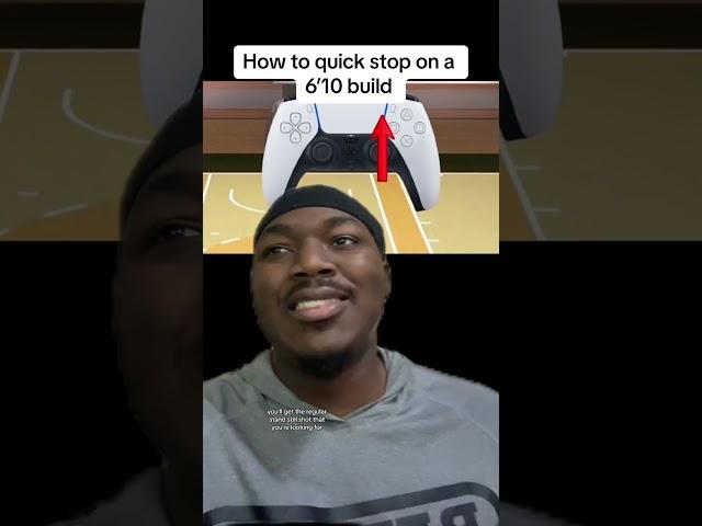 How to quick stop on tall builds on nba 2k25 #greenscreen #youtube #dreonyx #officialdrelive