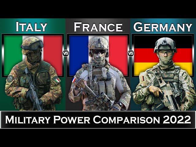 Italy vs France vs Germany Military Power Comparison 2022