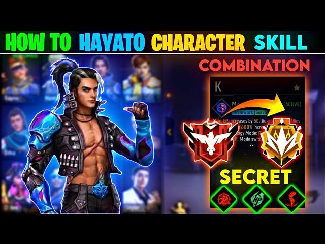 Hayato Character Skill Combination 2024 || Cs Rank Best Character Combination || Hayato Ability