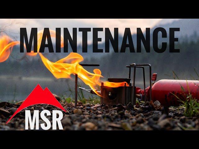 MSR Stove Maintenance dragonfly