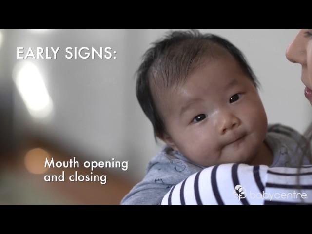 Eight signs your baby is hungry