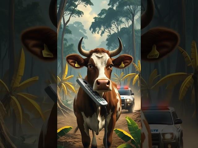 The Brave Cow vs the Wild Bear  | Heart-Touching AI Short Story