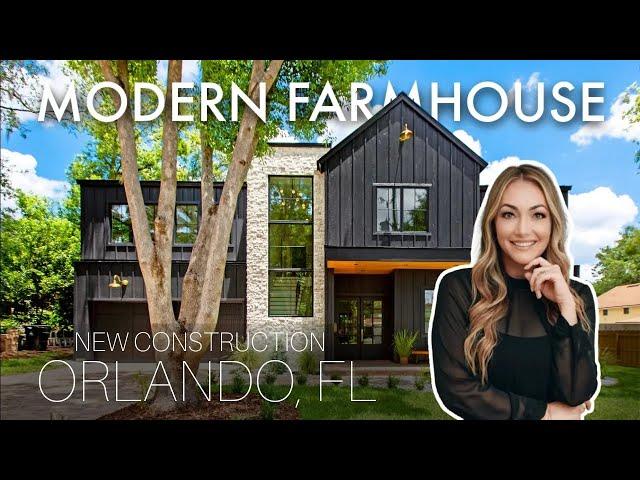 Tour a Luxury New Construction Home for Sale in Orlando, Florida | Modern Farm House Design