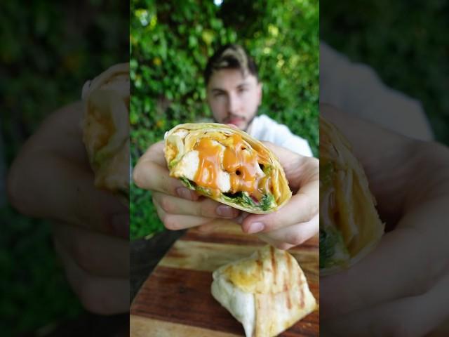 MAKE A BURRITO OUTDOORS   !!  #shorts #recette #asmr #recipe #cuisine #seizemay #nature #relax