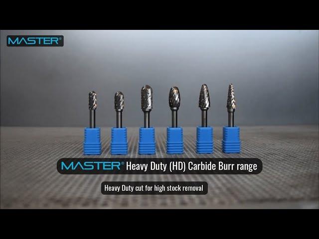 Master Heavy Duty Carbide Burrs