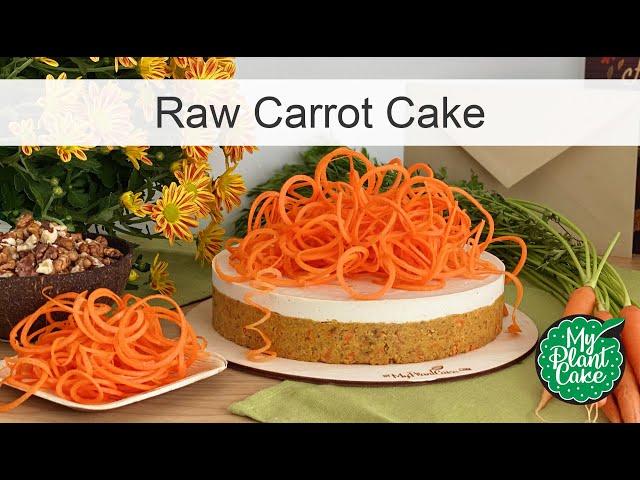 Raw Carrot Cake | Vegan, gluten-free, soy-free, sweetened with only dates