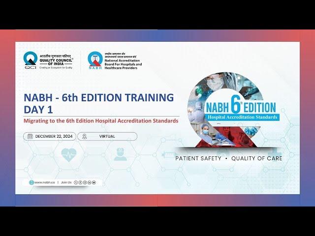 Day 1 Course Recording - Migrating to the NABH 6th Edition Accreditation Standards