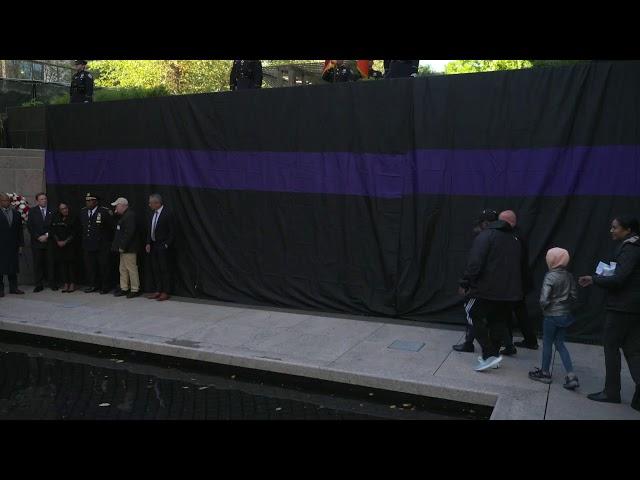 Battery Park City Memorial Wall Dedication (October 15, 2024) with Mayor Adams & Interim PC Donlon