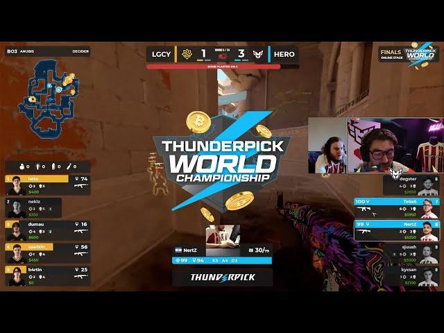 HEROIC vs LEGACY I Thunderpick World Championship 2024 Watchparty