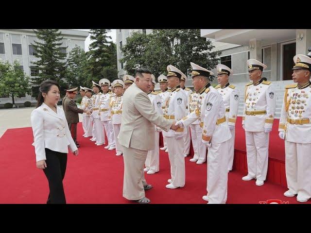 Kim Jong Un prepara su plan nuclear con su hija y las fuerzas navales de Corea del Norte