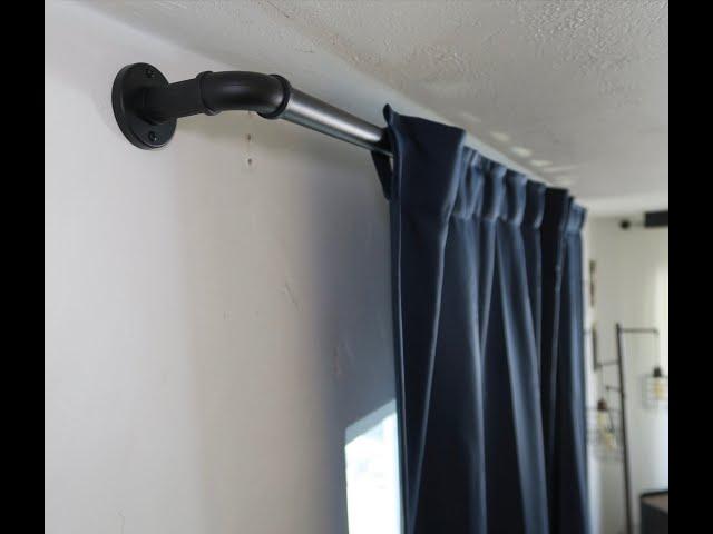 Industrial Curtain Rods Install & Review - Found On Amazon