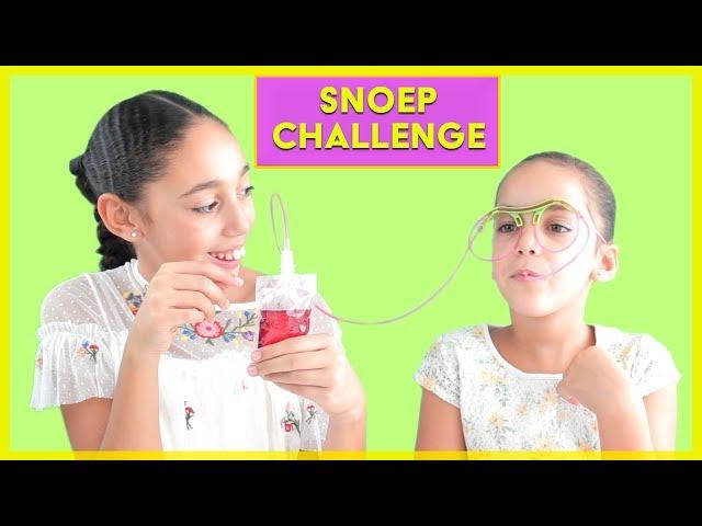 CHALLENGE - SNOEP DRINKEN VANUIT EEN GEKKE BRIL!