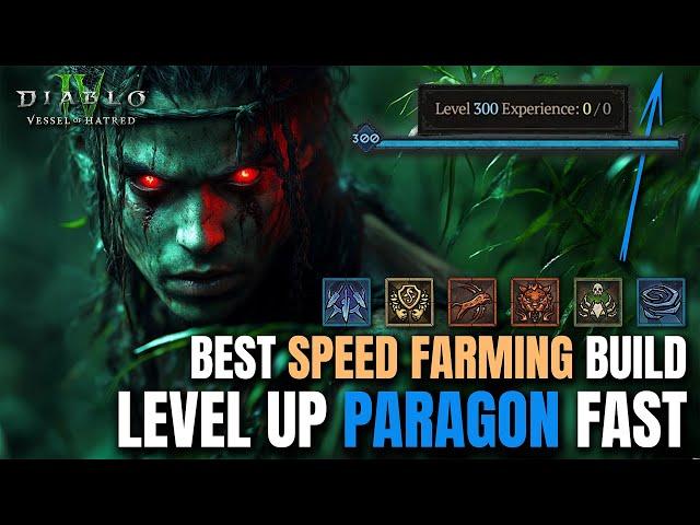 BEST FARMING BUILD TO LEVEL UP PARAGON - Spiritborn Build Guide Diablo 4 Vessel of Hatred