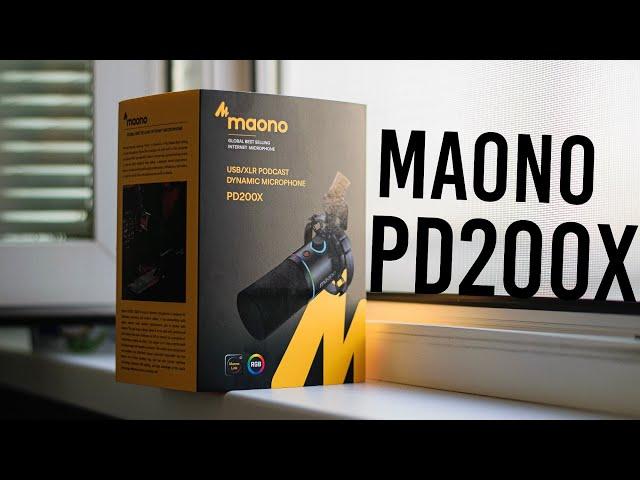 Мой первый ДИНАМИЧЕСКИЙ микрофон! Maono PD200X