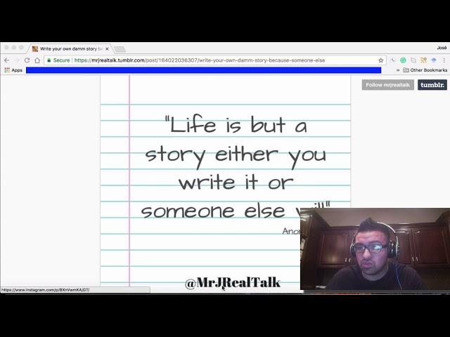 Write Your Own Story | Dr. J Real Talk Vlog Episode 18