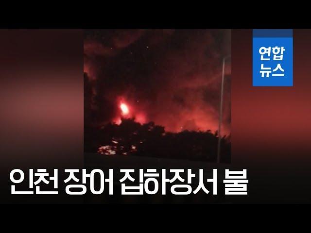 [제보] 인천 장수동 장어 집하장서 불…6천300만원 피해 / 연합뉴스 (Yonhapnews)