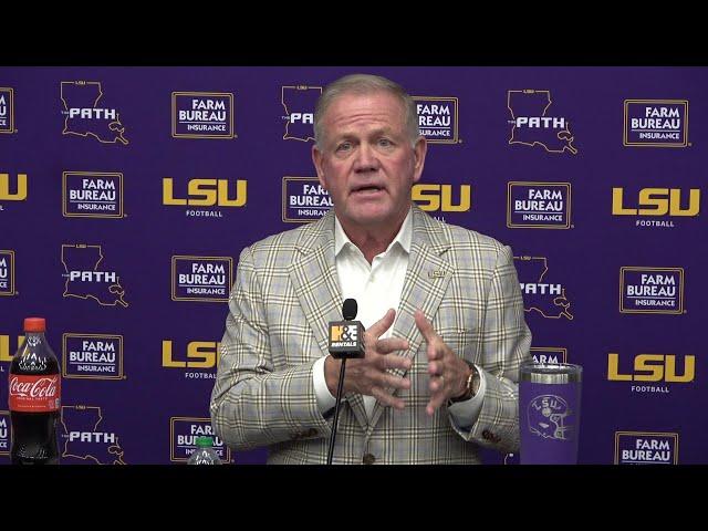 LSU Brian Kelly Ole Miss game-week press conference