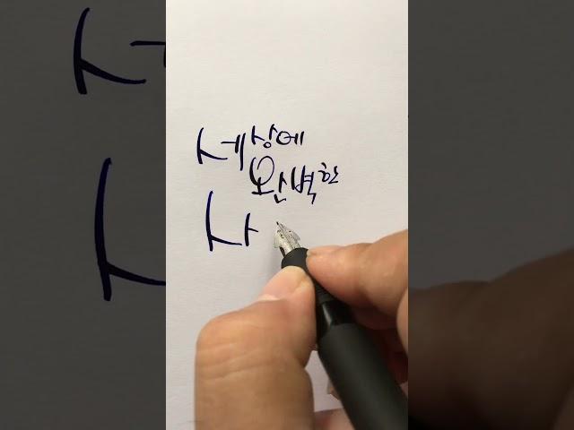 희망 메시지 - 만년필/딥펜/잉크/캘리그라피 #shorts