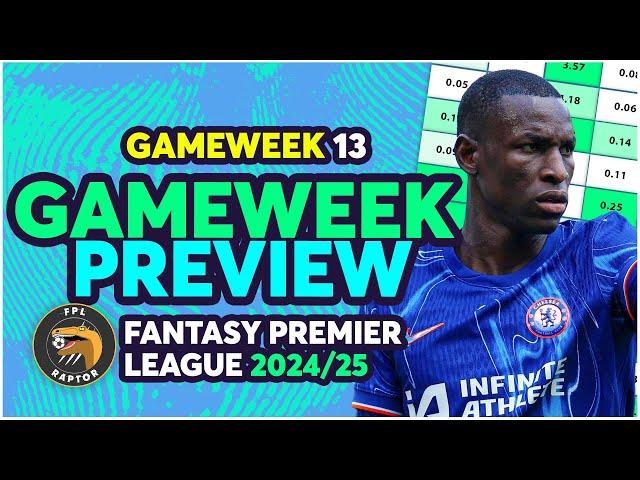 BEST GW13 CAPTAIN? CUNHA OR JOAO PEDRO? | FPL GAMEWEEK 13 PREVIEW | Fantasy Premier League 2024/25