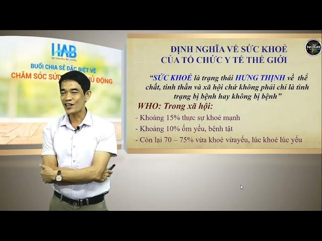 Bí quyết chăm sóc sức khỏe chủ động- BSThiều Minh Hùng