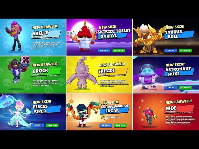 All 84 Brawlers + All Skins Animations in Brawl Stars