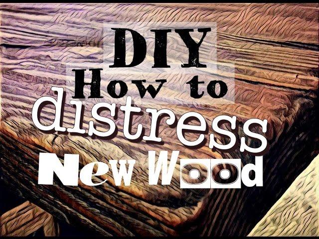 How to Distress Wood - AMAZING Results! #weathered #DIY