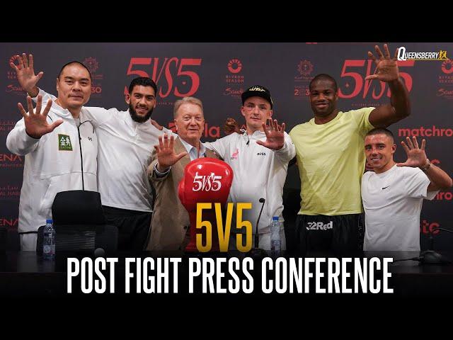 Frank Warren beats Eddie Hearn 10-0 FULL press conference with ALL the winning Queensberry fighters