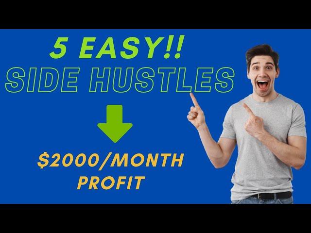 5 Best PROFITABLE Side Hustles For Extra Money In 2022 (Side Hustle Ideas 2022)