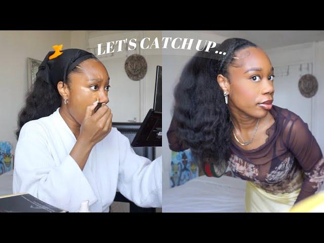 LET'S CATCH UP| CHIT CHAT GRWM | LIFE UPDATE + RELAXERS IN 2022?!