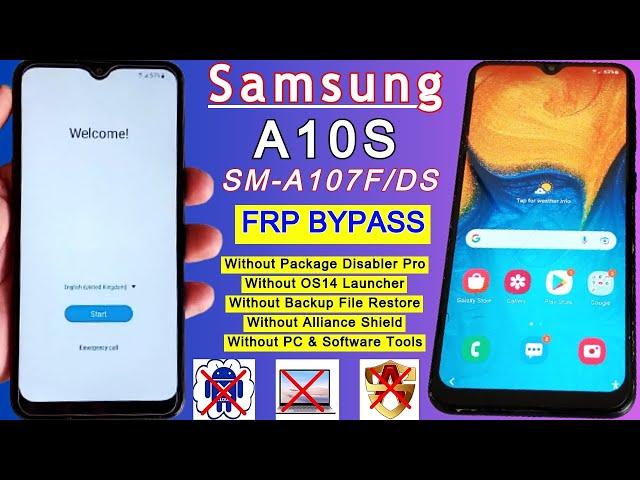 Samsung A10S Frp Bypass Android 11| Samsung SM-A107F FRP Unlock Forgotten Google Account After Reset