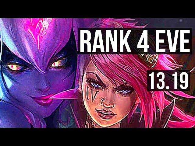 EVELYNN vs VI (JNG) | 10/0/8, Rank 4 Eve, Legendary, 500+ games | KR Challenger | 13.19