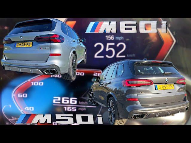 BMW X5 // M50i vs M60i \\ 0-250 1/4 MILE ACCELERATION SOUND & POV