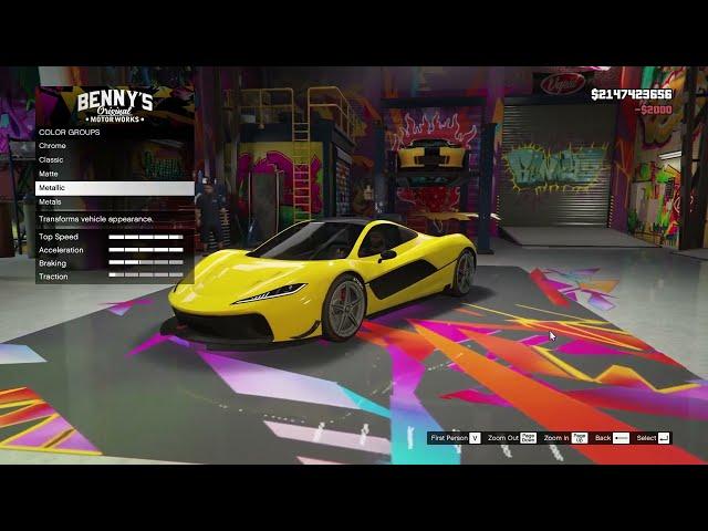 GTA V Benny's Car Custom: Progen T20 (McLaren P1) - Ultimate Build!