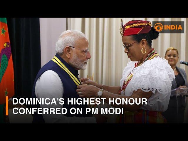 Dominica's highest honour to PM Modi and more updates | DD India Live