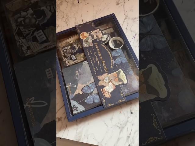 Unboxing my butterfly  scrapbook kit #scrapbooking #butterfly #unboxing