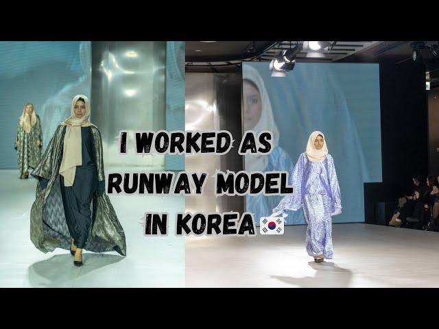 My 1st experience as Runway Model in Korea | Hijab special Seoul vlog #korea #leeminho #bts